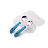 Stainless Steel Baby Spoon and Fork Set Practical Cartoon Patterned Handle Flatware Cutlery Set for Children's Kids Toddlers
