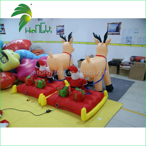 New Air Blower Christmas Item Inflatable Train Yard Or Home