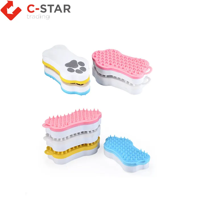 Soft Silicone Massage Brush Pet Grooming Tools Pet Brush For Cat And ...