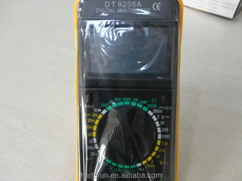 tester multimeter Digital Multimeter Folding Head DT9205A tester multimeter, View DT 9205A