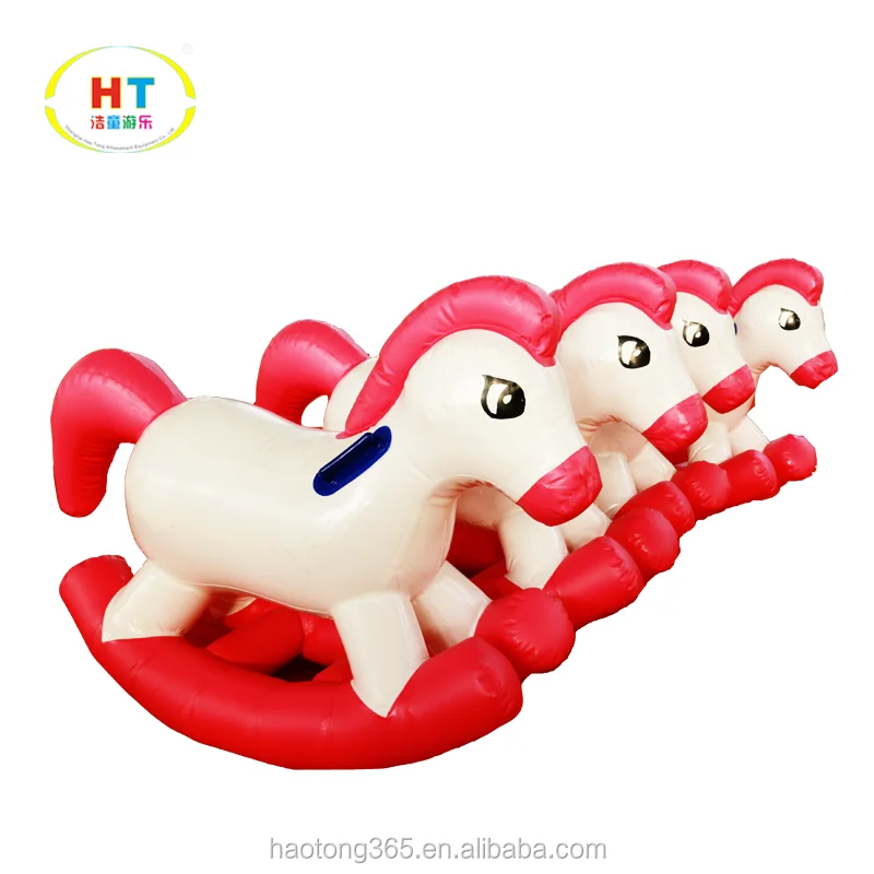 Factory Price Pvc Inflatable Derby Horses/inflatable Jumping Pony Toy ...