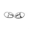 Famous Brand 925 Sterling Silver Stud Women Delicate Art Deco Earring