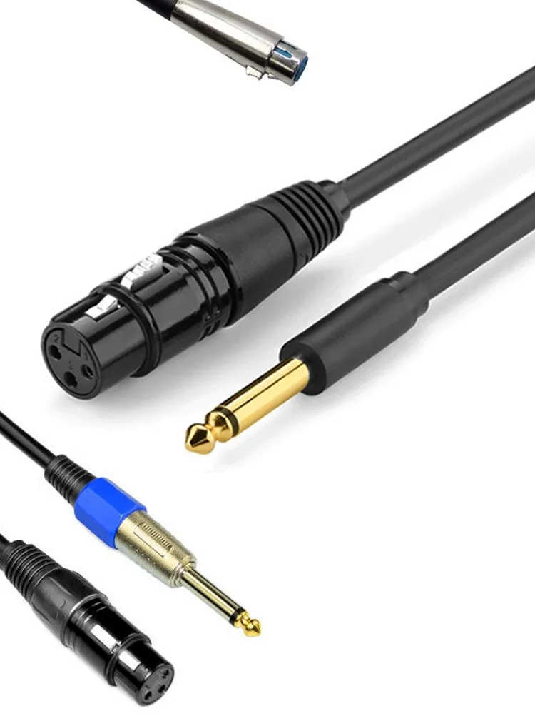 High Quality Xlr 3 Pin To 1/4" Mono Microphone Audio Cable Buy 6.35mm