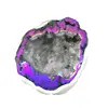 Wholesale Angel Purple And White Aura Quartz Decoration Agate Geode Cornucopia
