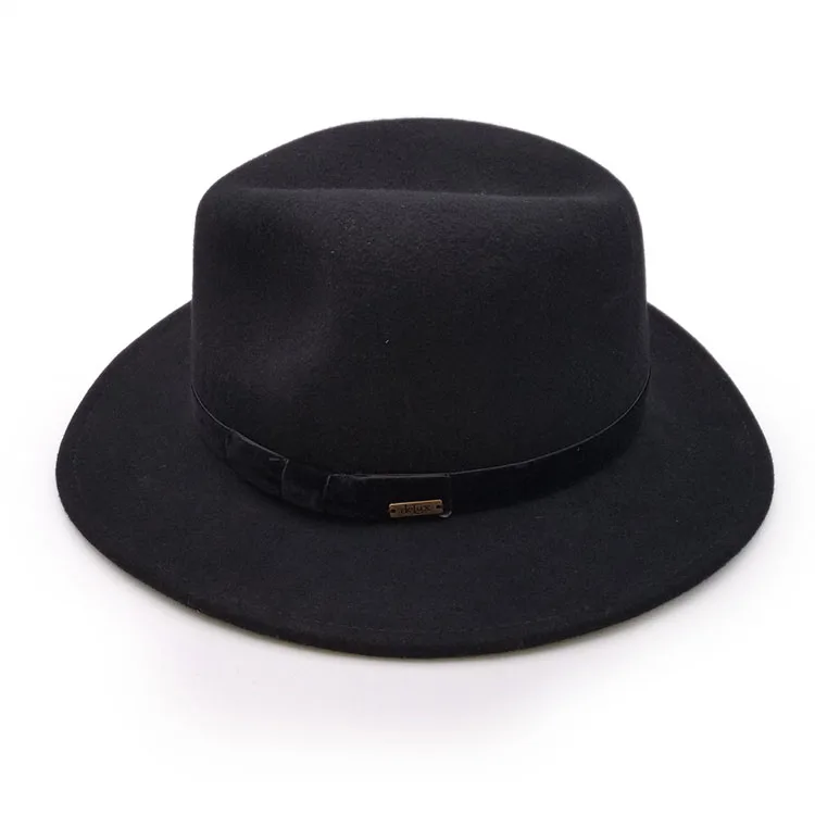 Autumn Winter Man Bowler Australian Wool Pork Pie Wool Felt Fedora Hat ...