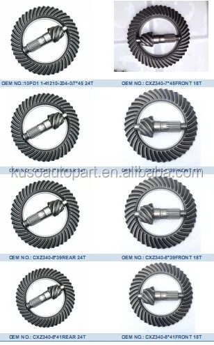 for HINO DUTRO W04D differential wheel crown and pinion gear 7X4.jpg