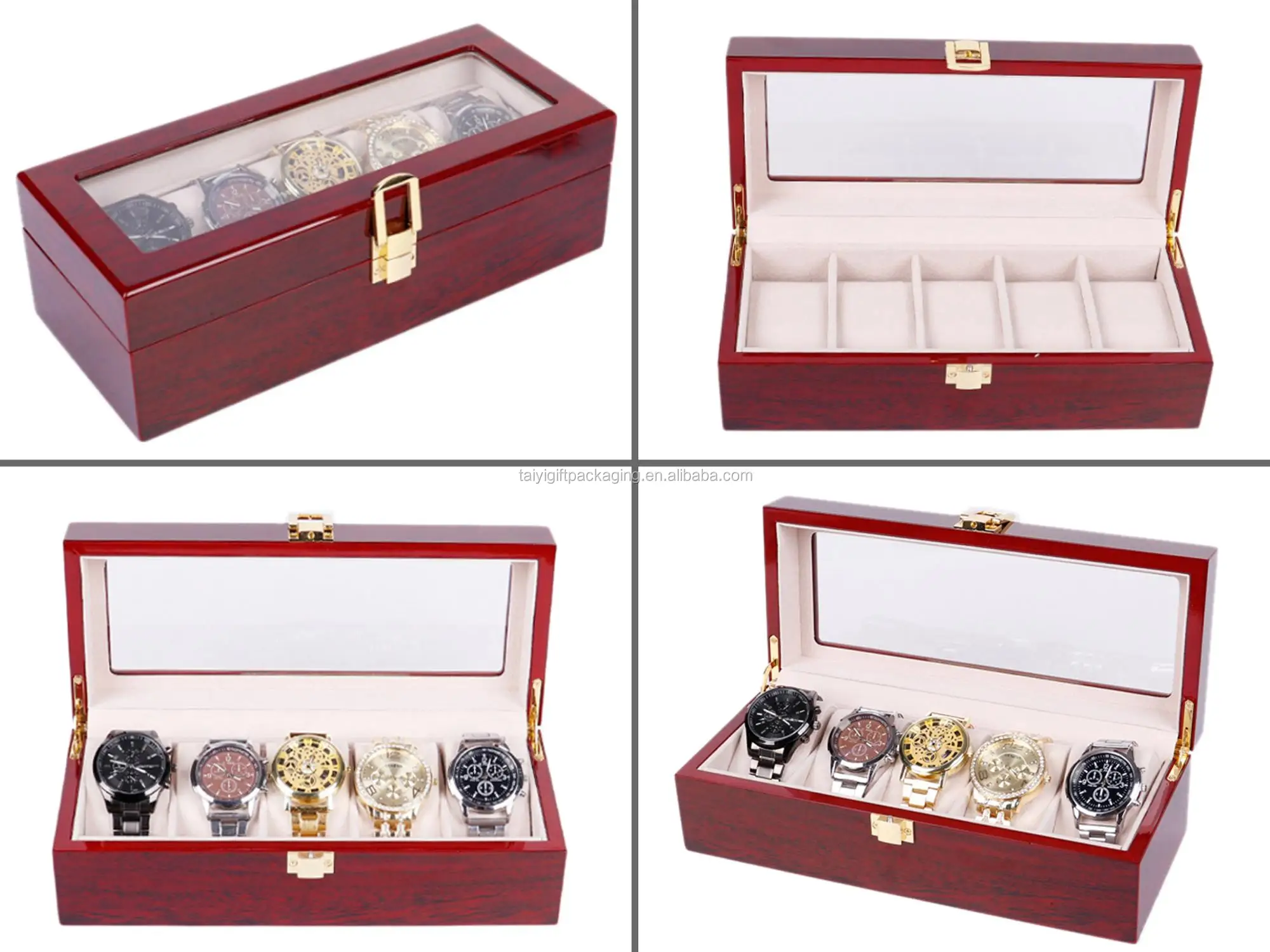 24 Rotators Or Winders Wooden Automatic Watch Winder Storage Box With