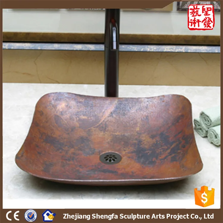 river copper bar sink