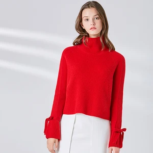 OEM knit pullover plain women's turtleneck sweater cashmere knitwear OEM knit pullover plain women's turtleneck sweater cashmere knitwear
