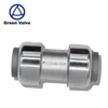 Green-GutenTop Zinc Alloy 3/4" Sharkbite Style Push Fit Straight Quick connector Couplings Fittings