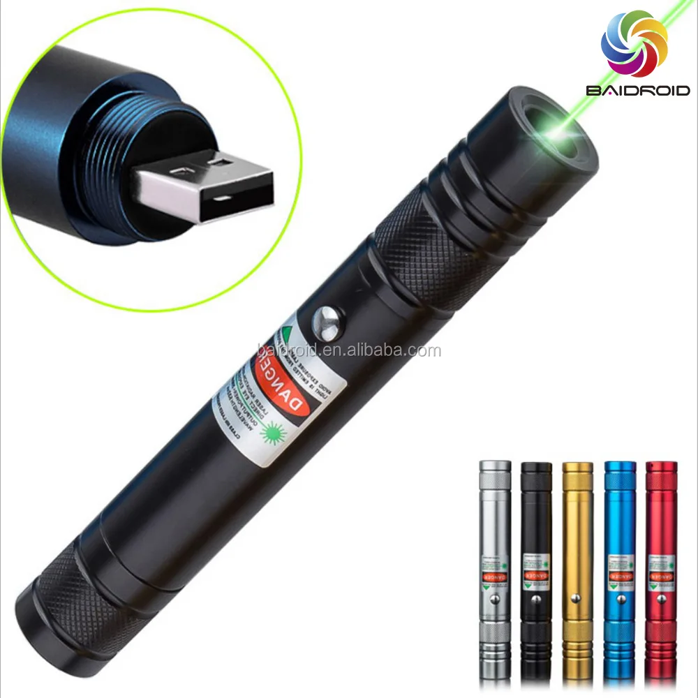 Burning Usb 650nm Red Usb Rechargeable Laser Pointer 532nm Green Laser