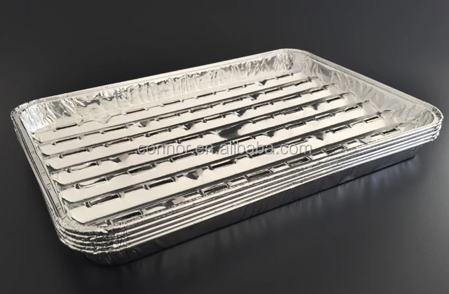 Disposable Aluminum Foil Grill (used For Meat Roasting And Disposable Aluminum Foil Grill (used For Meat Roasting And