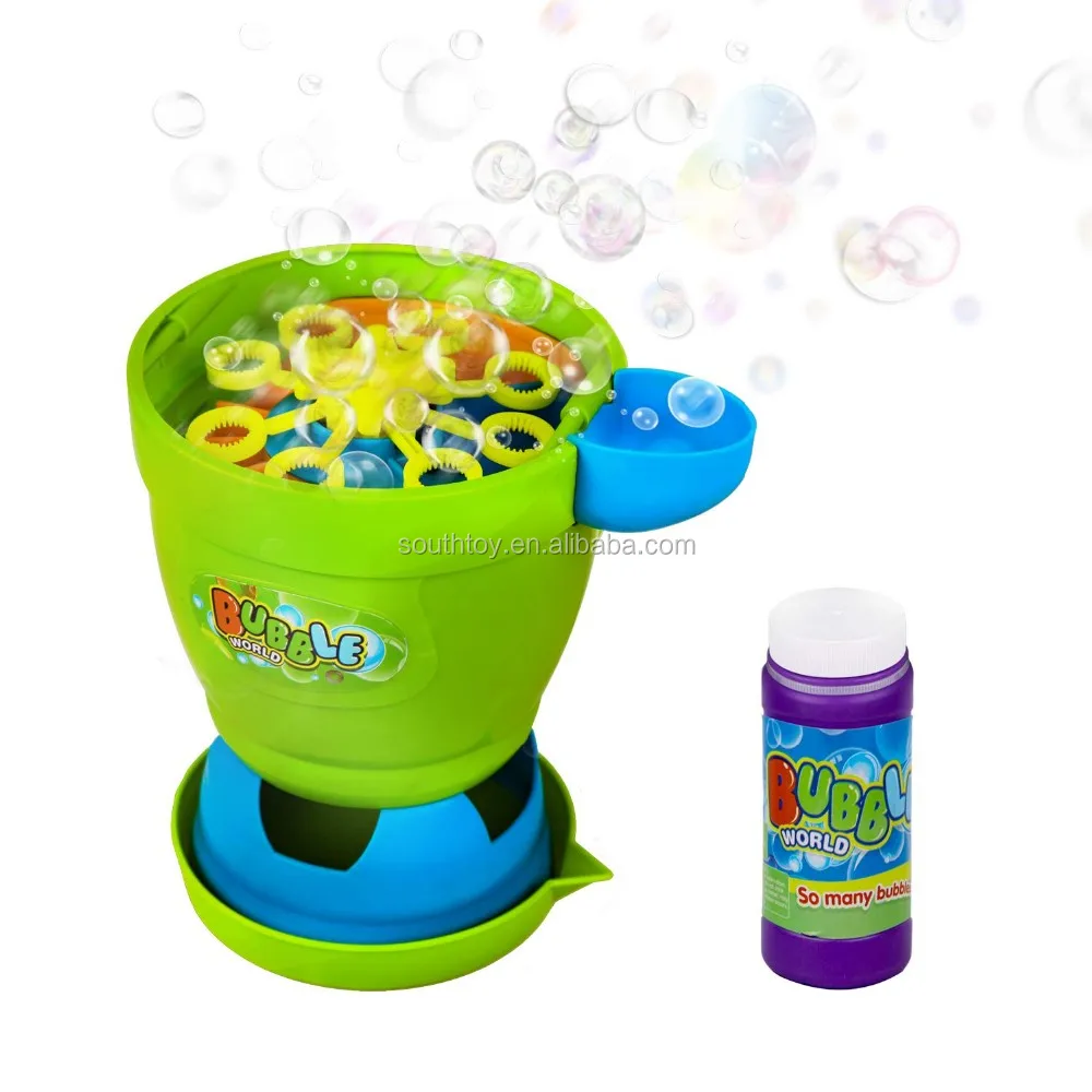 Electric Turbo Bubble Machine Soap Bubble Fountain Blow Bubble In The ...