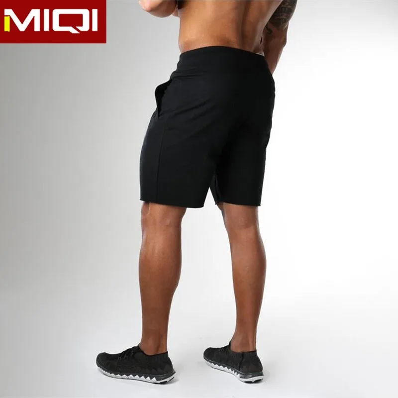 Black Mens Gym Clothing Men Sports Shorts Fitness Apparel Custom Mens ...