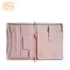 Pink Color Document Bag portfolio file foler With Phione SIM Card Holder