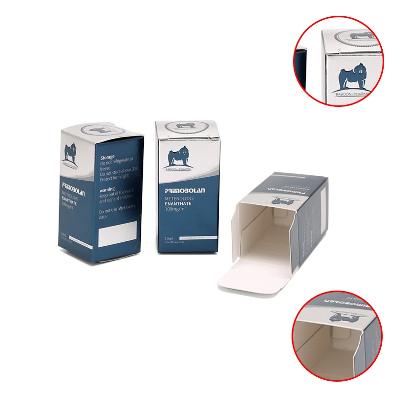 Folding Box Paper 10ml Medical Vial Box Small Packaging Boxes For