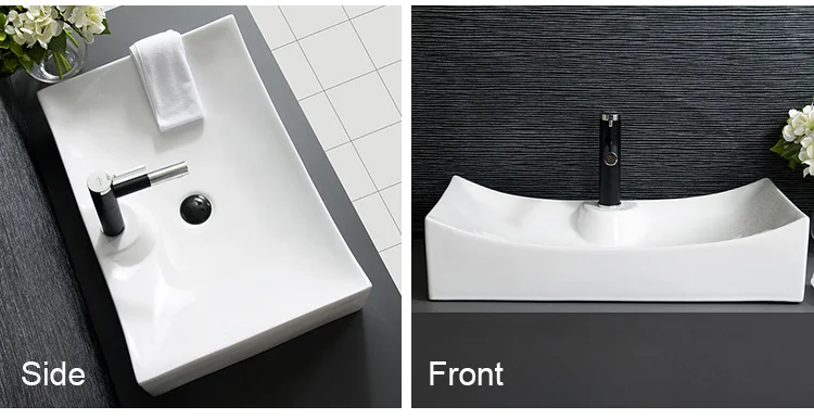 Bathroom white color art ceramic pedicure basin