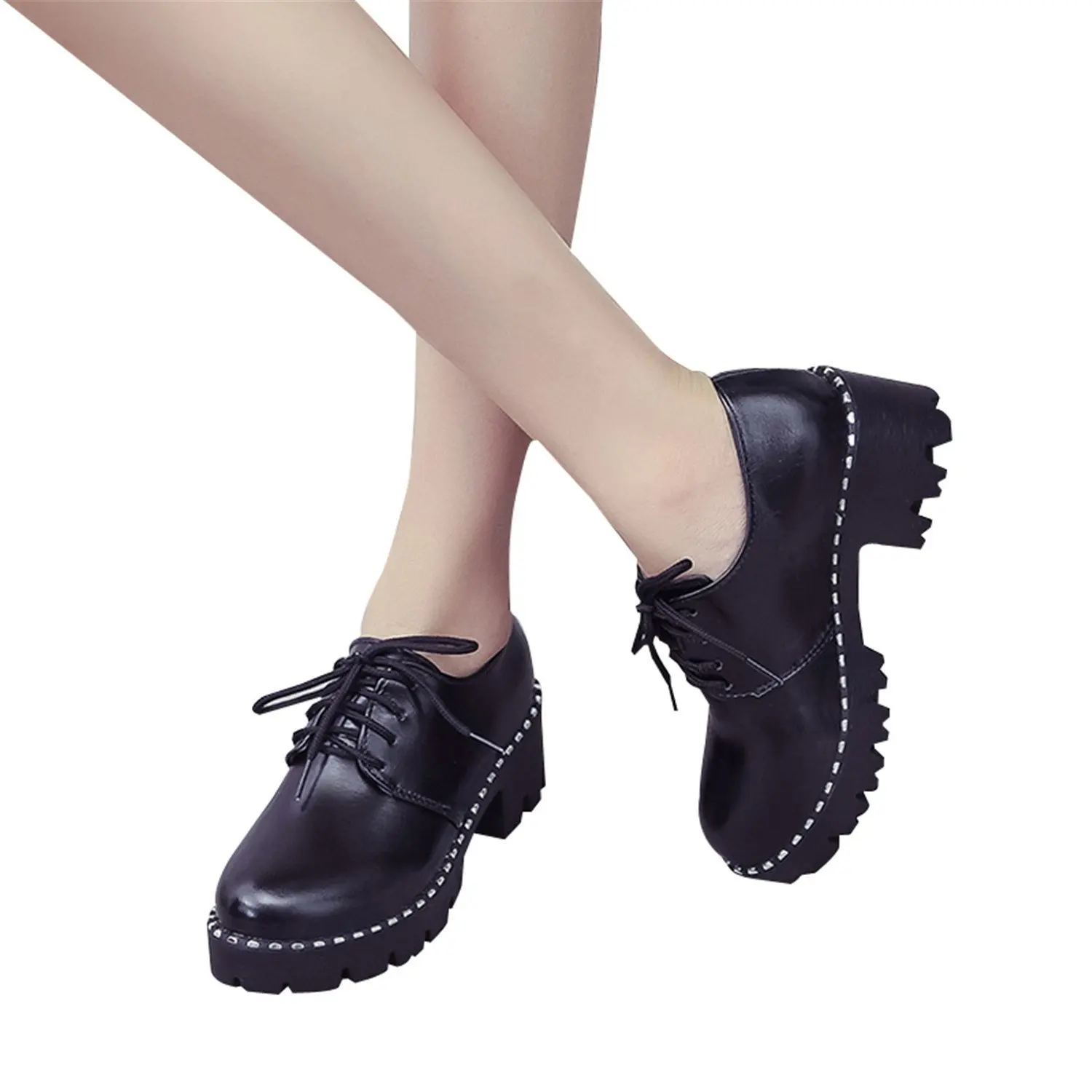 stylish black work shoes