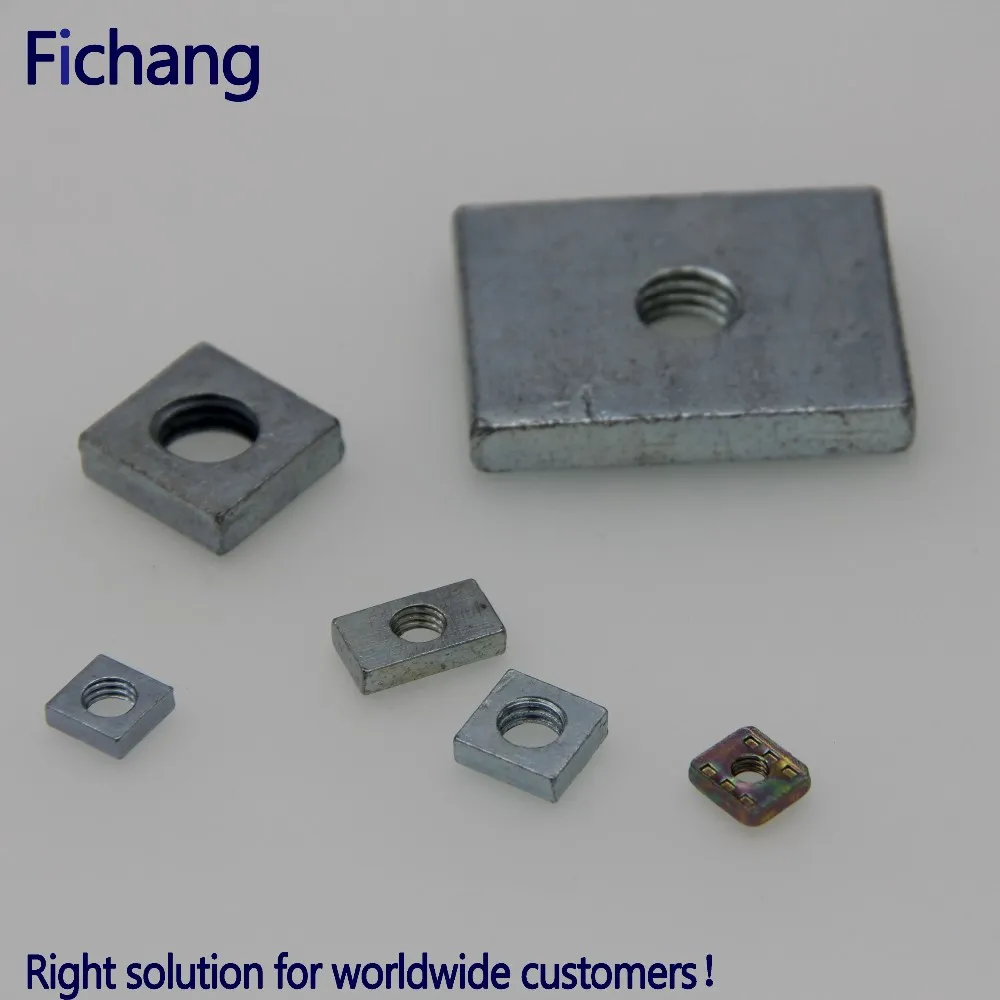 Steel Square Nut M4 M5 M6 M7 M8 With Zinc Plated Buy Square Nut