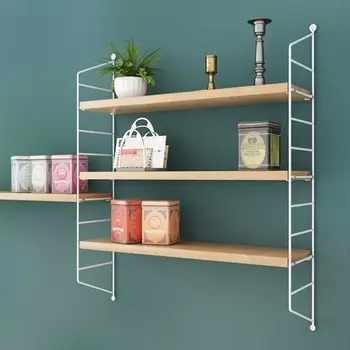 Wall Shelves With Metal Diy Ladder Adjustable Bedroom Bathroom Buy Black Wall Mounted Shelves Bedroom Wall Racks Black Wall Mounted Shelves Black