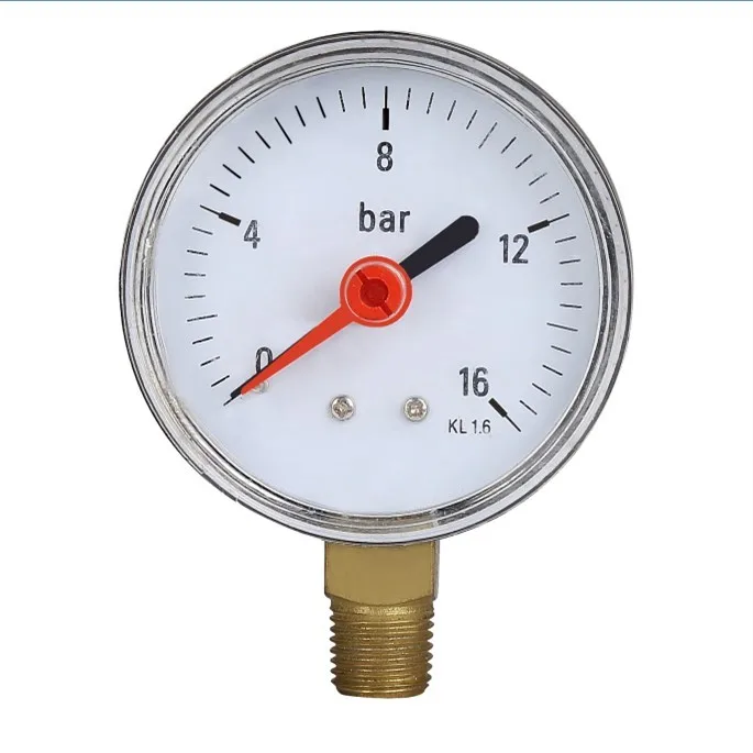 16 Bar Bottom High Quality Kl.1.6 Pressure Gauge Buy Kl.1.6 Pressure