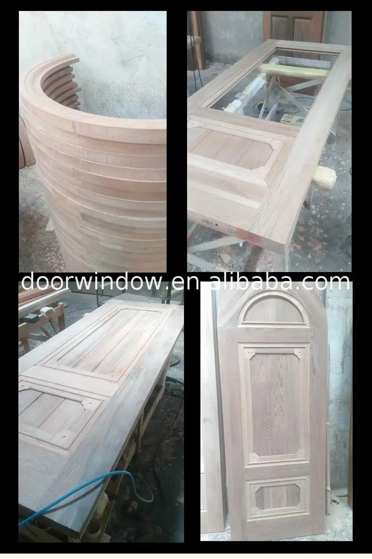 China Supplier 4 panel arch top door 3 solid wood interior doors