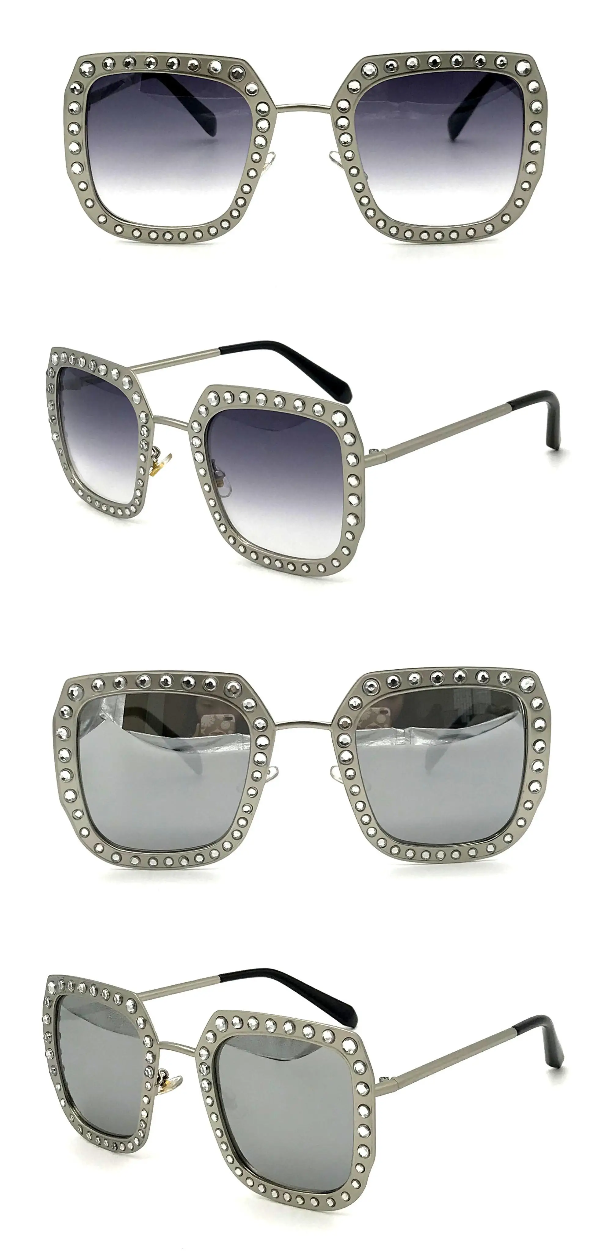 Metal Diamond Luxury Women Sunglasses Rhinestone Oversized Sunglasses Buy Women Sunglasses