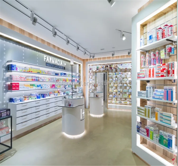 Glass Display Shelf / Pharmacy Display Shelf /Retail Store Shelf