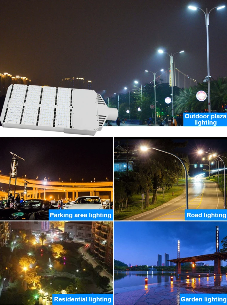 Meanwell Driver 5 Years Warranty 60W 90W 120W 150W 200W 250W Shoebox LED Street Light List