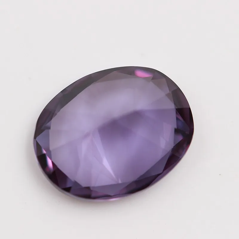Factory Price Alexandrite 45 Oval Brilliant Cut Synthetic Corundum