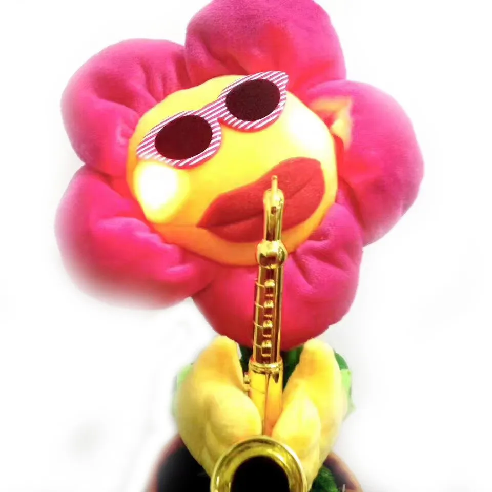 34cm Hot Solar Music Dancing Flower Plush Toys Buy Solar Dancing