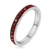 Latest Design American Diamond Birth stone Ring for Gift