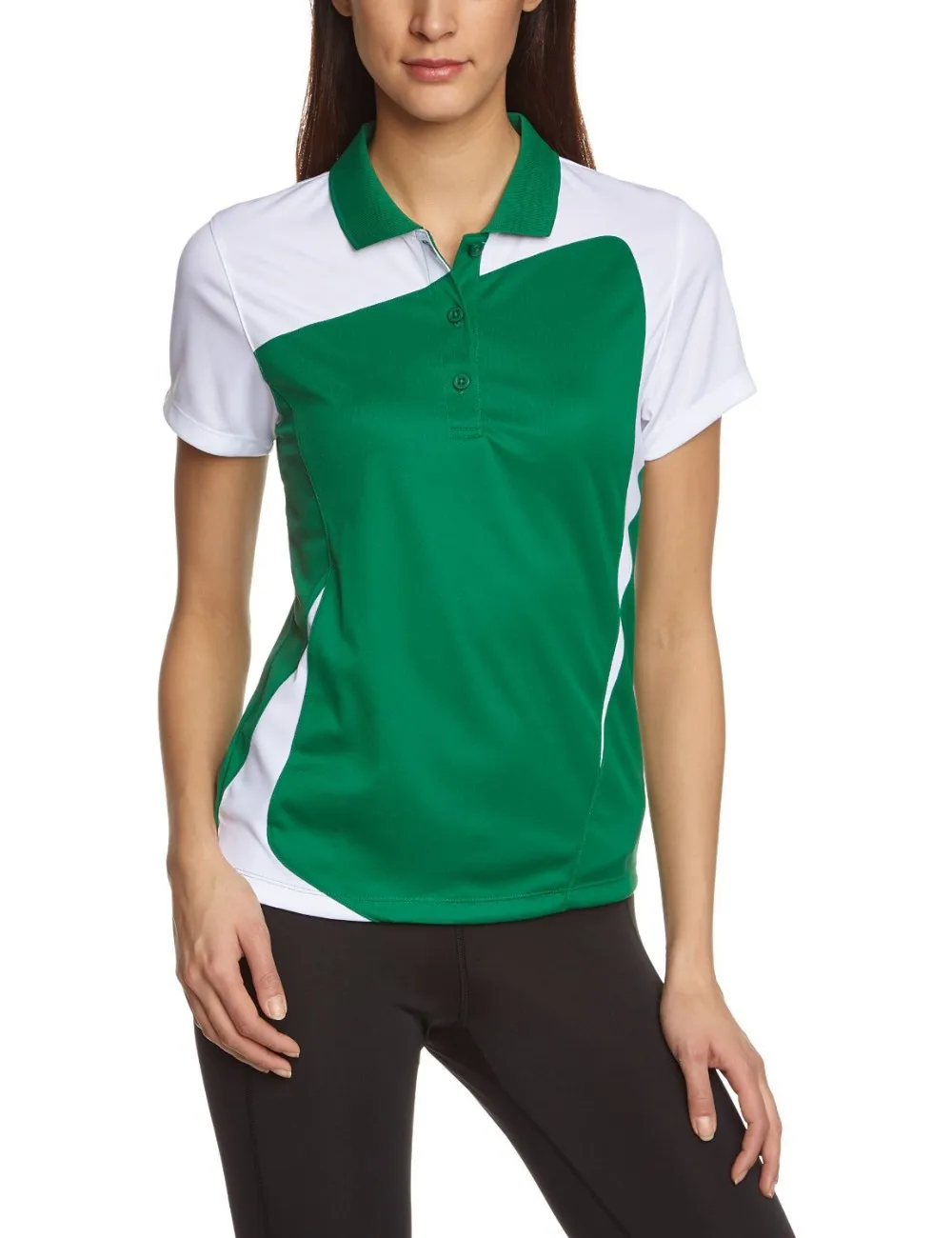 green womens polo