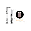 High End cbd cartridge box For Japan Tech Quartz Coil With Pyrex Glass Tank For Very Thick Oil/Extracts