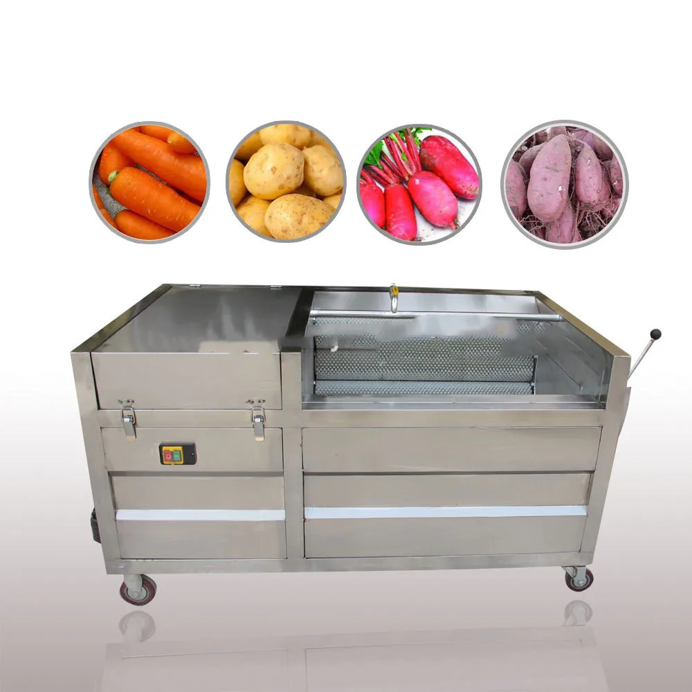 Industrial Brush Roller Vegetable Carrot Sweet Potato Cleaning Washer  #Mongolia WT/8613824555378