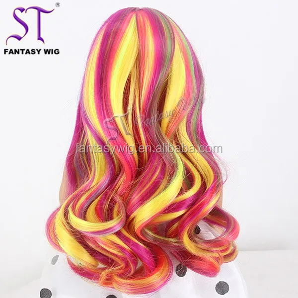 rainbow doll hair