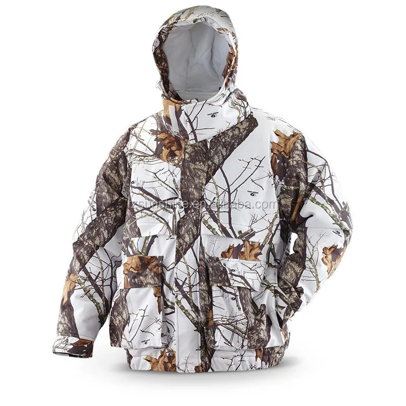 2016 White Camo Hunting Jacket With Battery Heated - Buy Camo Hunting Jacket,White Camo Jackets 