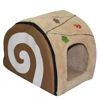 Christmas cozy cheap fabric cute cat dog cake shaped bed
