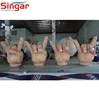 Airtight PVC inflatable hands,inflatable fingers for festival/party