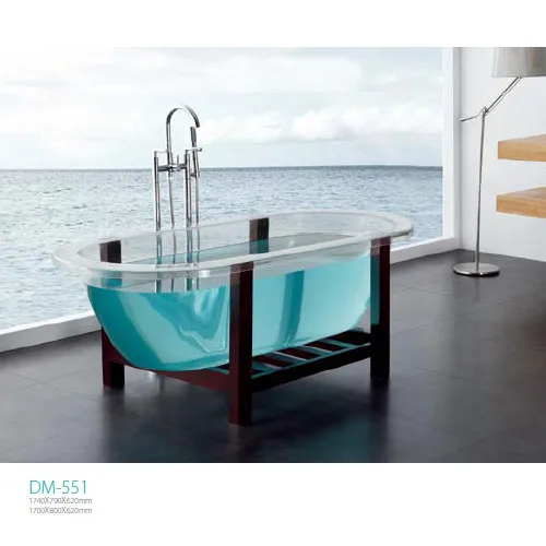 Best products of ali baba high quality transparent freestanding acrylic bathtub custom made