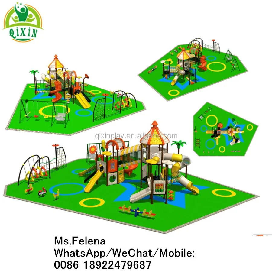 Qixin Outdoor Games Playgrounds For Primary School Children Garden Kids