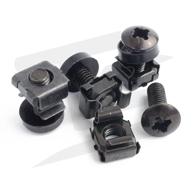 Black Zinc Plated Steel Cage Nut M6 For Network Buy Cage
