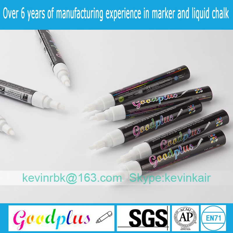 Artline Chalk Marker 6mm White Color Washable Liquid Chalk Markers Dry