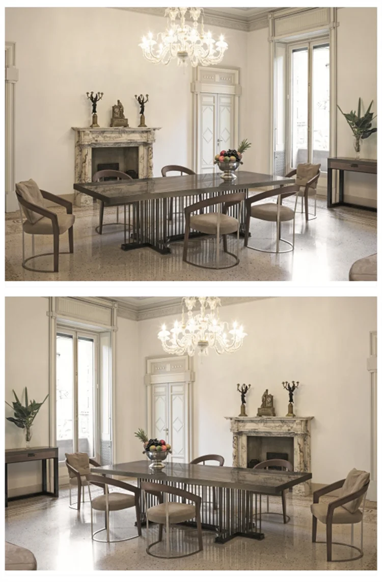 Italiano De Lujo Muebles De Comedor De Mármol Juego De Comedor De Mesa