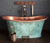 Custom made Italian Designed solid surface antique copper bathtub