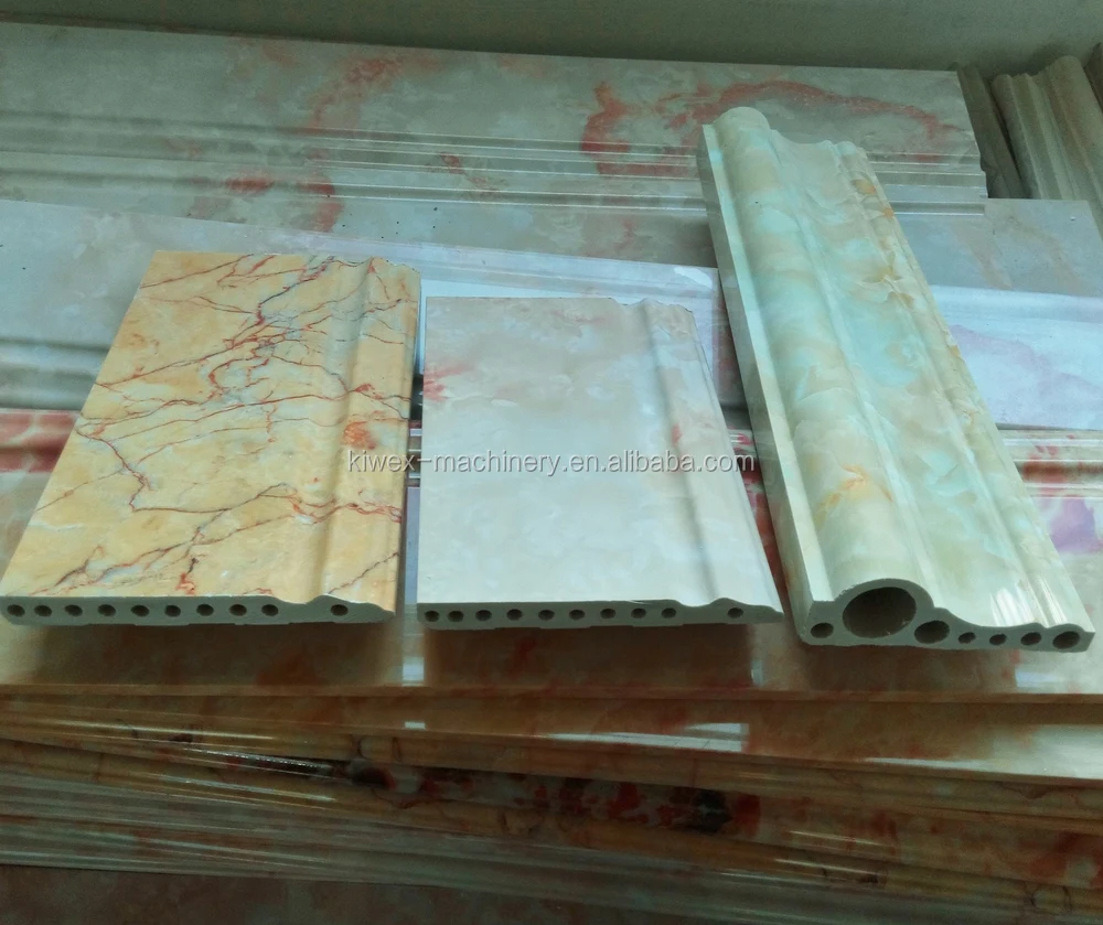 Placa Base De Pvc De Piedra De Mármol Artificial,Perfil De Mármol De