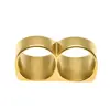 HOT SELLING JEWELRY Punk style Double Circle Finger Ring two finger ring for man and woman
