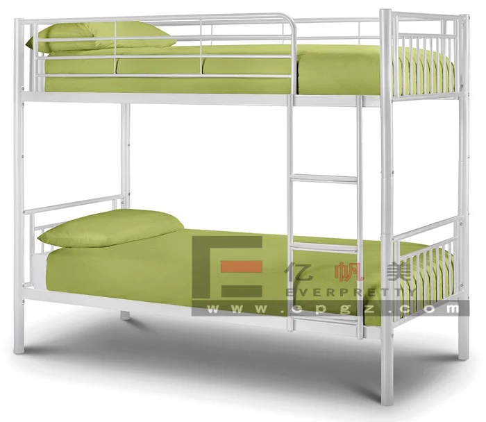 Military Metal Bunk Bed With Desk Stainlessstaff Dormitory Furniture ...