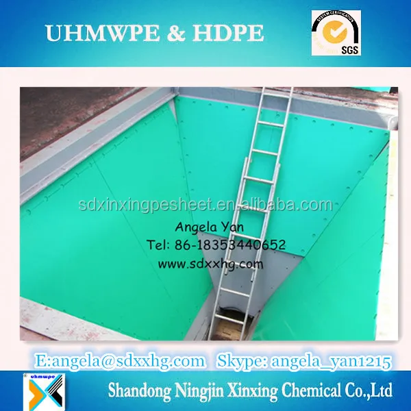 Chute And Hopper Uhmwpe Liner Plate Buy Tivar Uhmwpe Concrete Hopper