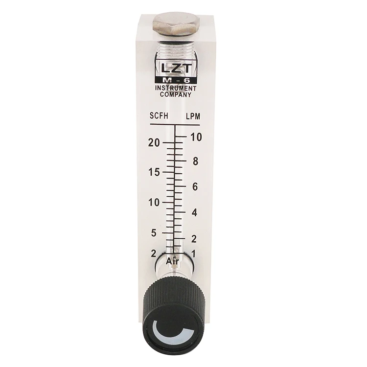 Panel Acrylic Tube Rotameter Mobile 20mm Water Flow Meter 4 Inch